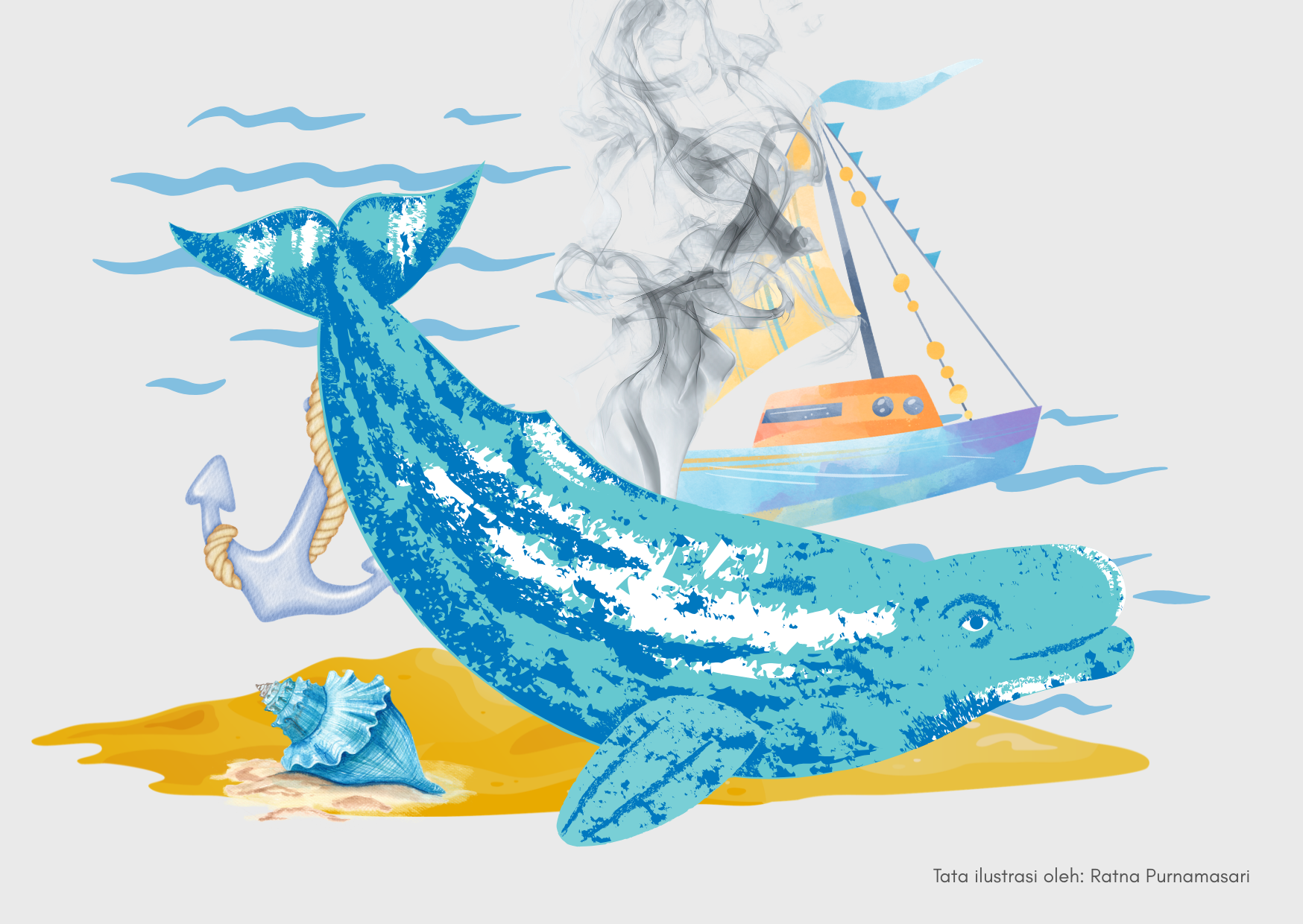 Lautan Menjulang (Cerita Terjemahan karya Anita Goveas)